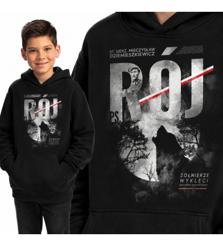 Bluza z kapturem dziecięca Patriotyczna  RÓJ